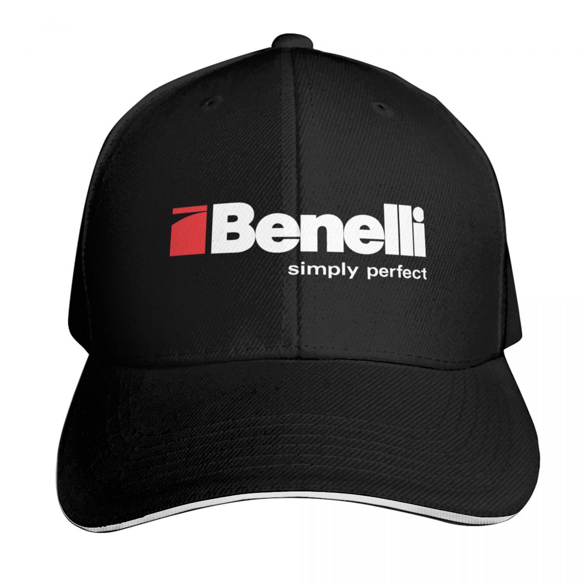 Baseball Cap Structured - ベネリ ベースボールキャップ。6パネル構造で、日差しを遮断し、UPF50+の紫外線防御効果があり、通気性の良いメッシュ素材を使用。