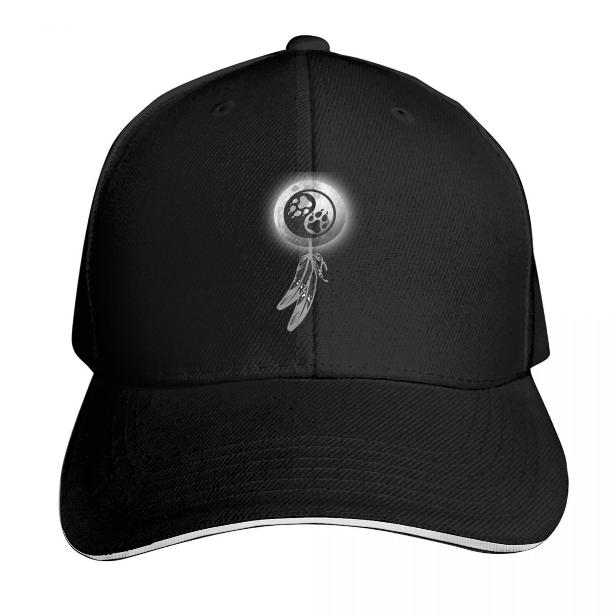 Baseball Cap Structured - WOLF YIN YANG SHIELD ベースボールキャップ スナップバック
