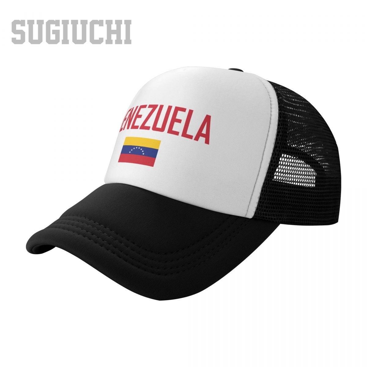 ユニセックス メッシュ キャップ 帽子 ベネズエラの国旗とフ - Trucker Cap Mesh のレビューと価格
