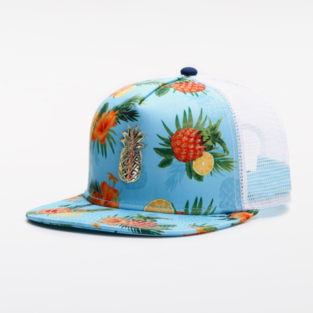ファッショナブルな多機能ハット トロピカルフルーツ花柄プリン - Trucker Cap Mesh のレビューと価格