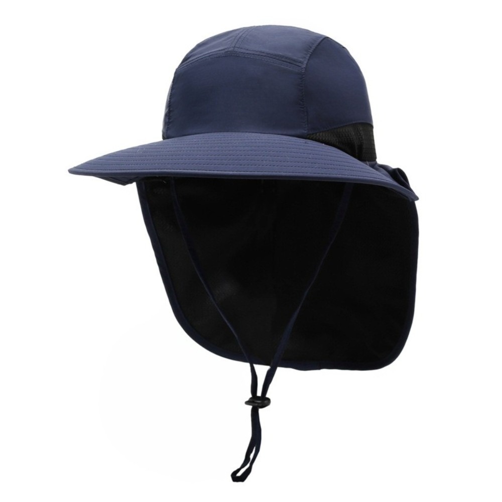 シンプルなつば広アウトドアサンハット UVカット ネックフラ - Bucket Hat Cotton のレビューと価格