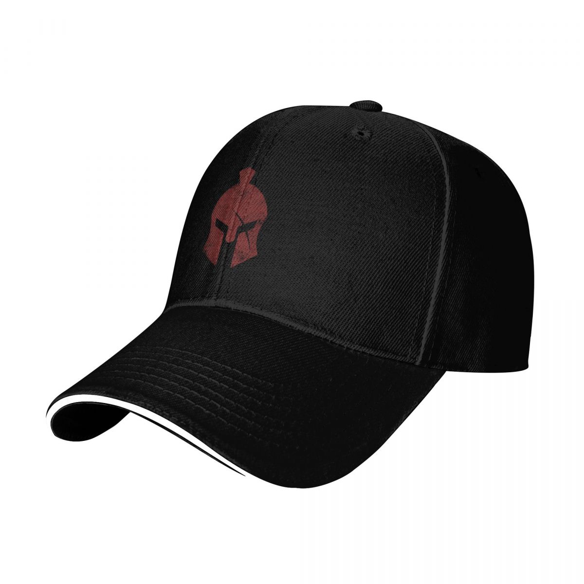 スパルタ戦士のシンプルなロゴが入った野球帽。6パネル構造で、 - Baseball Cap Structured のレビューと価格