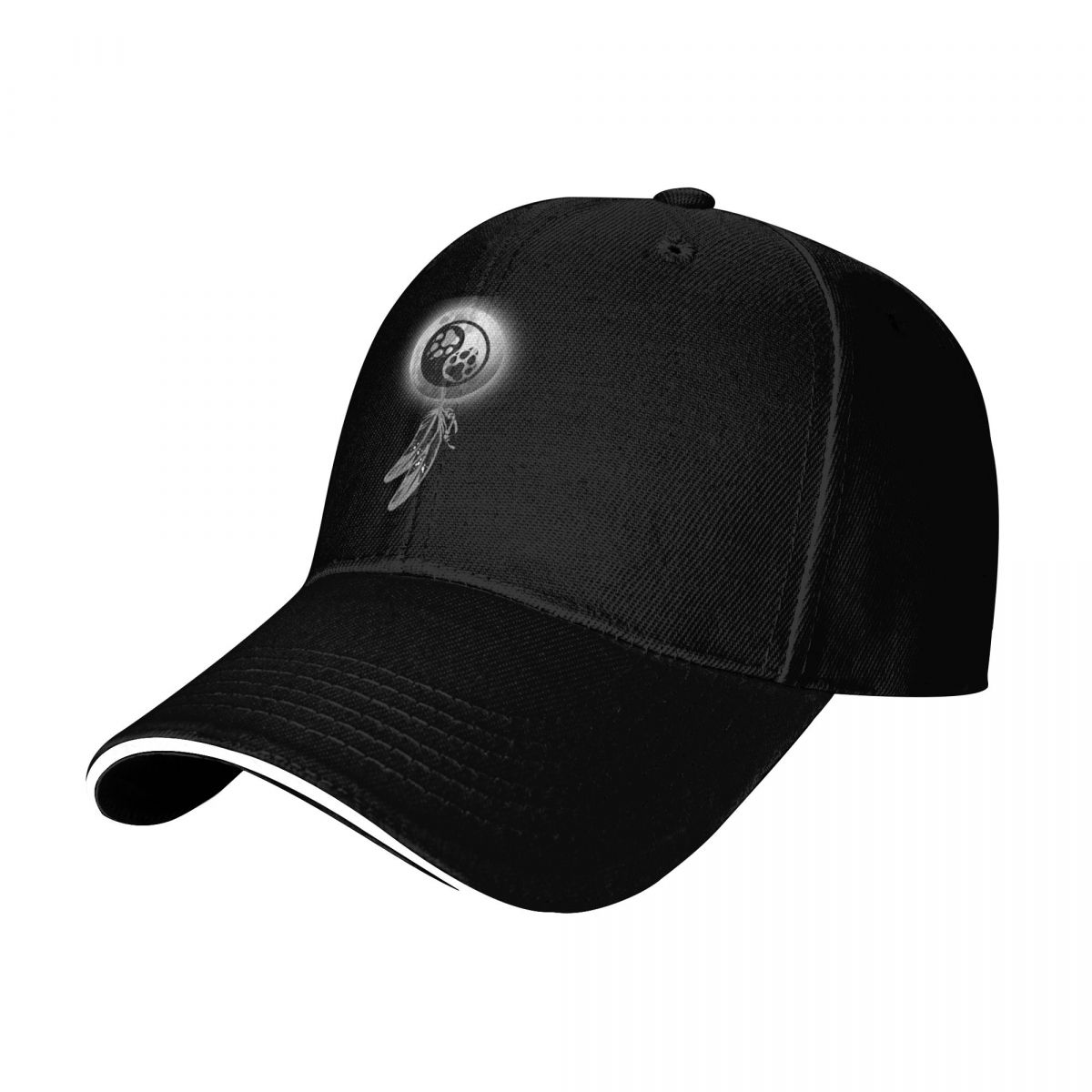 WOLF YIN YANG SHIELD ベースボールキャッ - Baseball Cap Structured のレビューと価格